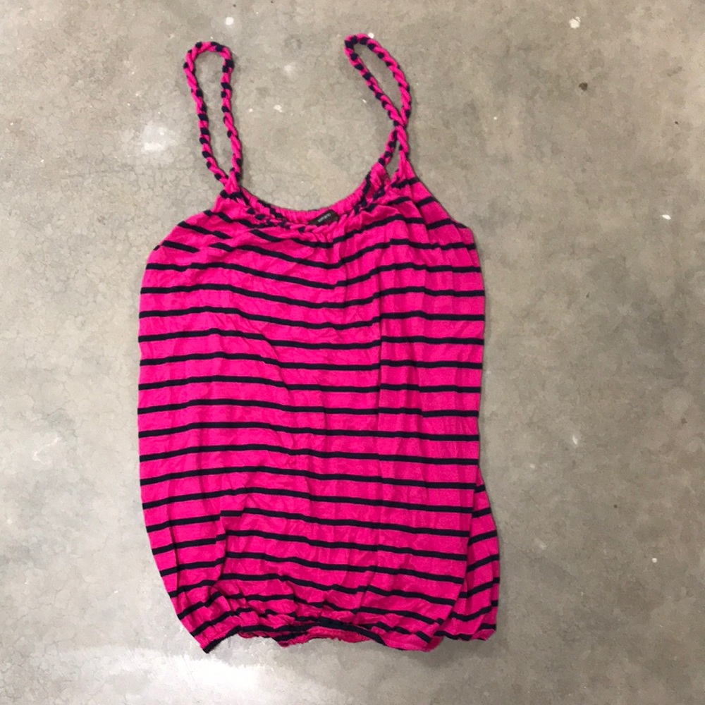 NEW.  🌸Navy/Pink summertime tank.  Size M.  Cotton🌸
